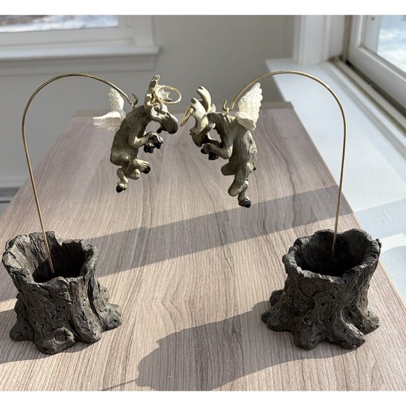 Big Sky Carvers Moosetivity I Moose BearFoots 5 pc Set Complete Nativity Read - Picture 3 of 16